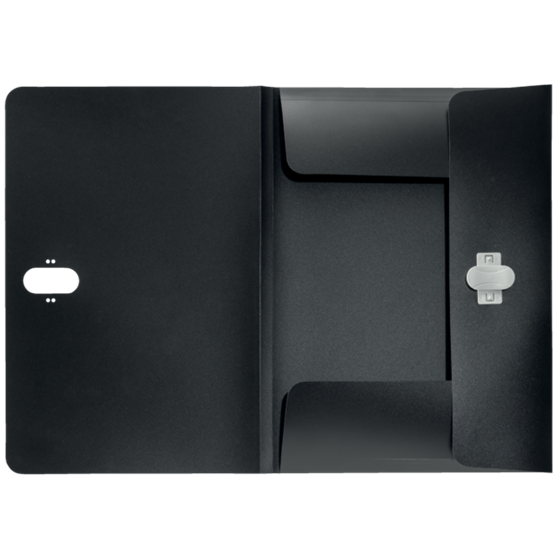 Carpeta De 3 Solapas Leitz Recycle, Co2 Compensado Negro A4