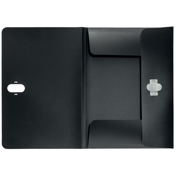 Carpeta De 3 Solapas Leitz Recycle, Co2 Compensado Negro A4