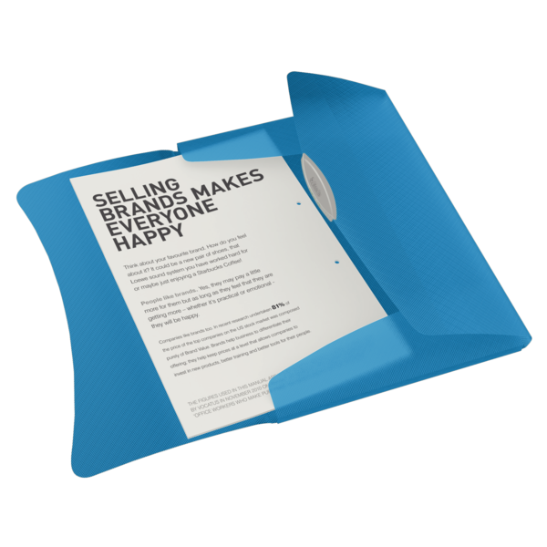 Carpeta De 3 Solapas Vivida De Esselte, Translúcida Vivida Azul