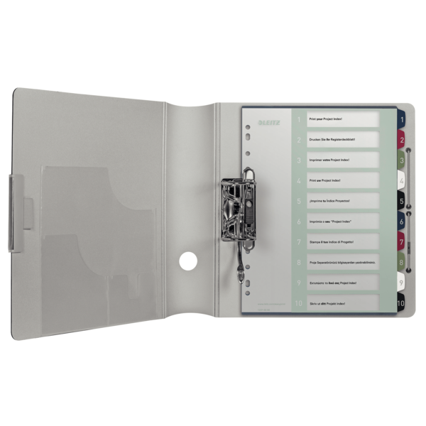Índice Imprimible Style De Leitz, De PP, Extraancho  1-10 A4 Maxi