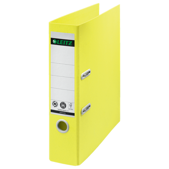 Archivador De Palanca 180° Leitz Recycle, Co2 Compensado Amarillo