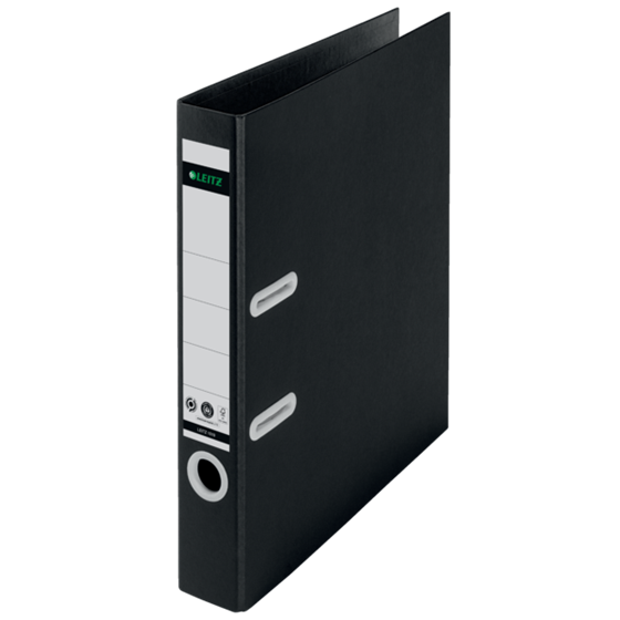 Archivador De Palanca 180° Leitz Recycle, Co2 Compensado Negro