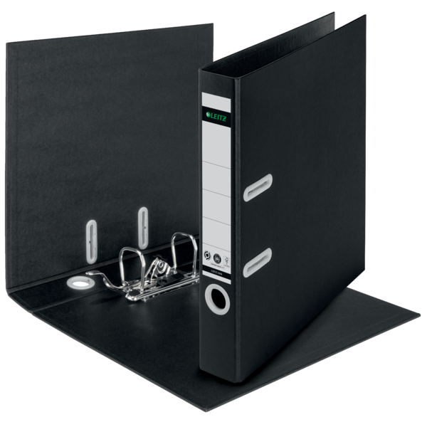 Archivador De Palanca 180° Leitz Recycle, Co2 Compensado Negro