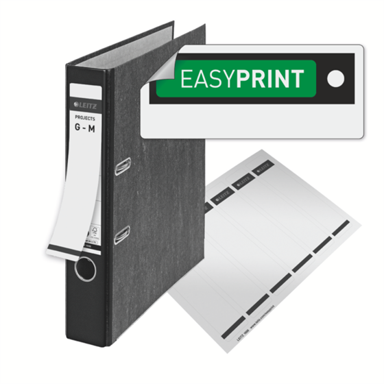 Archivador De Palanca Clásico Jaspeado 180º Leitz, Co2 Compensado, 100% Cartón Reciclado Verde