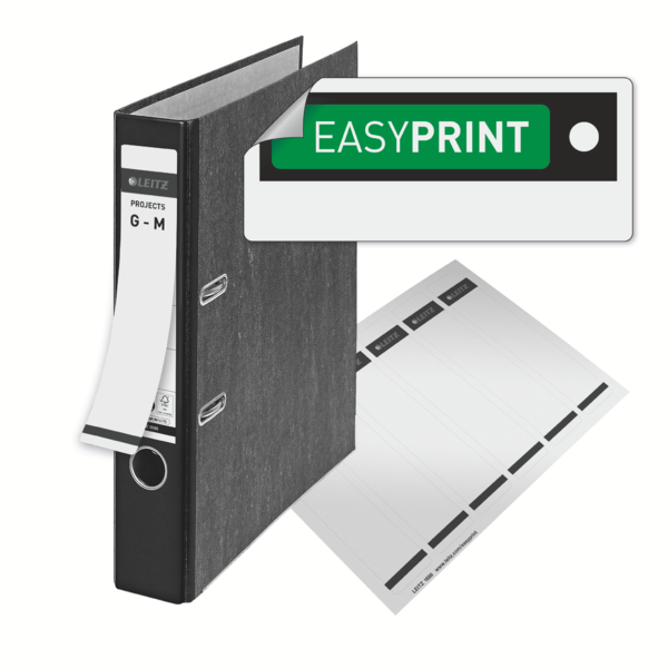 Archivador De Palanca Clásico Jaspeado 180º Leitz, Co2 Compensado, 100% Cartón Reciclado Rojo