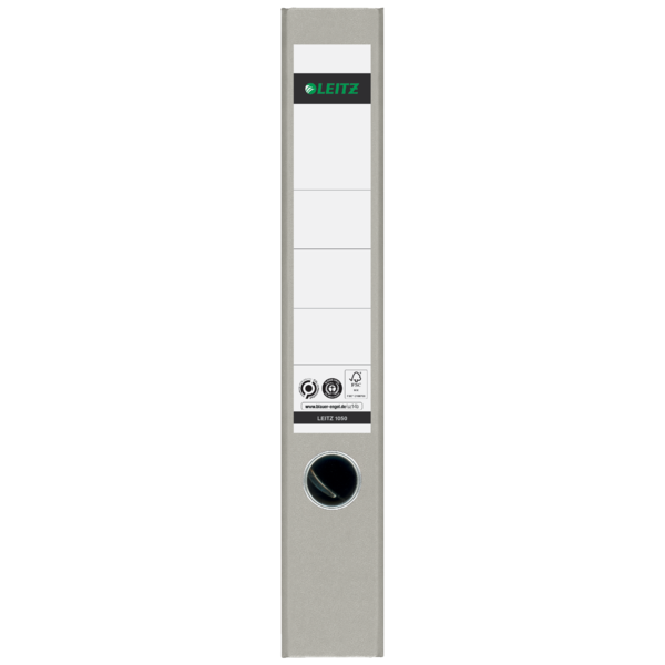 Archivador De Palanca Clásico Jaspeado 180º Leitz, Co2 Compensado, 100% Cartón Reciclado Gris