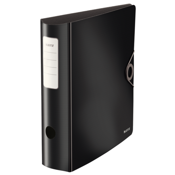 Archivador De Palanca De 180° Active Solid De Leitz Negro A4 Lomo: 82 Mm.