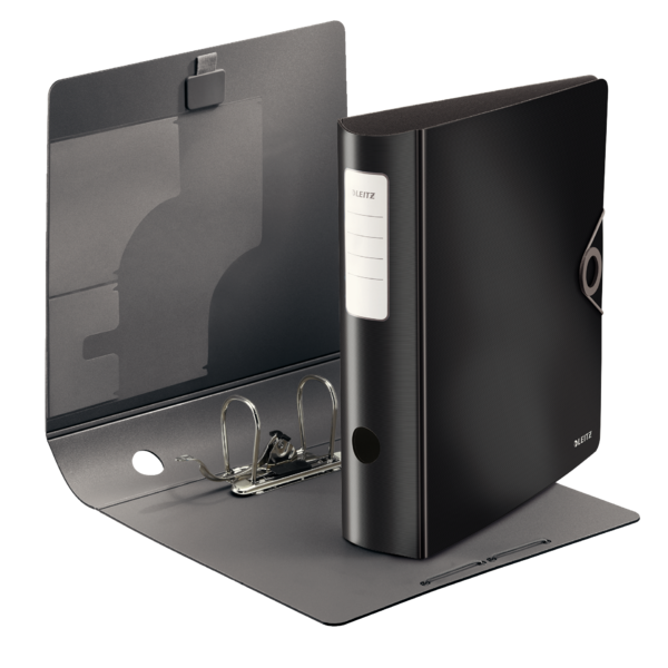 Archivador De Palanca De 180° Active Solid De Leitz Negro A4 Lomo: 82 Mm.