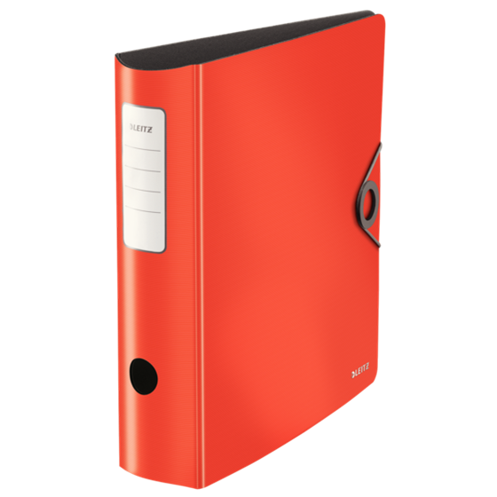 Archivador De Palanca De 180° Active Solid De Leitz Rojo Claro A4 Lomo: 82 Mm.