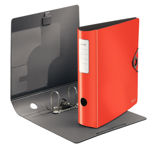 Archivador De Palanca De 180° Active Solid De Leitz Rojo Claro A4 Lomo: 82 Mm.
