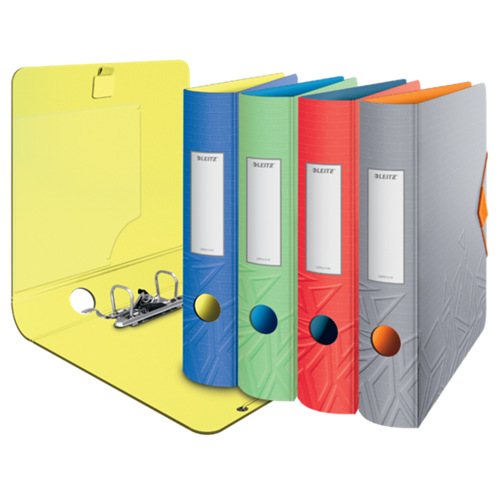 Archivador De Palanca De 180° Active Urban Chic De Leitz Gris Oscuro A4 Lomo: 65 Mm.