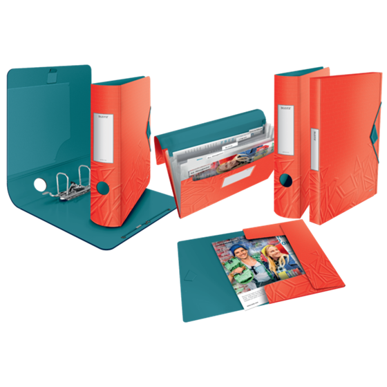 Archivador De Palanca De 180° Active Urban Chic De Leitz Rojo A4 Lomo: 65 Mm.