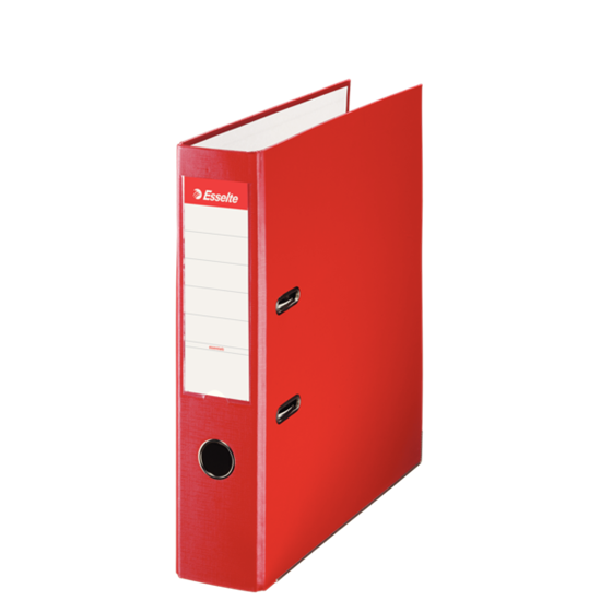 Archivador De Palanca De PP De Plástico Forrado De Esselte Rojo Folio Lomo: 75 Mm.
