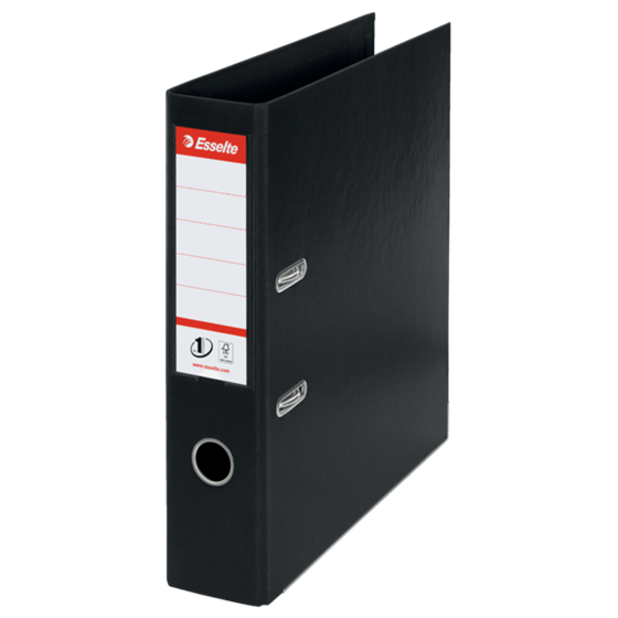 Archivador De Palanca De PP N.º 1 De Esselte Vivida Negro A4 Lomo: 75 Mm.