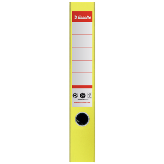 Archivador Esselte No.1, Co2 Compensado, Cartón 100% Reciclado Amarillo A4 Lomo: 50 Mm.
