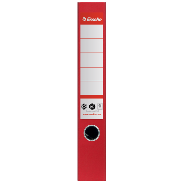 Archivador Esselte No.1, Co2 Compensado, Cartón 100% Reciclado Rojo A4 Lomo: 50 Mm.