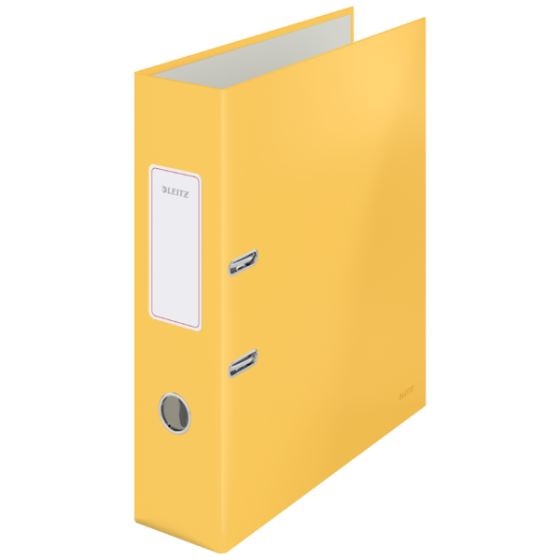 Archivador Leitz 180° Cosy Soft Touch Amarillo Cálido A4 Lomo: 80 Mm.