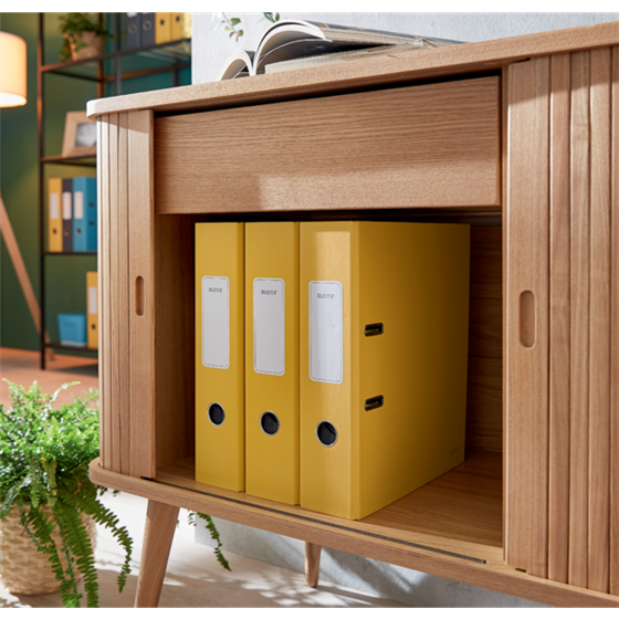 Archivador Leitz 180° Cosy Soft Touch Amarillo Cálido A4 Lomo: 80 Mm.