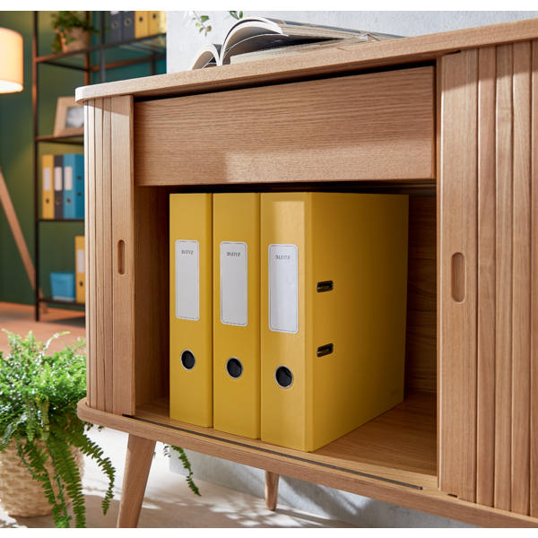 Archivador Leitz 180° Cosy Soft Touch Amarillo Cálido A4 Lomo: 80 Mm.