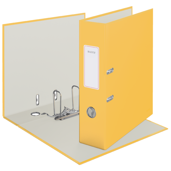 Archivador Leitz 180° Cosy Soft Touch Amarillo Cálido A4 Lomo: 80 Mm.