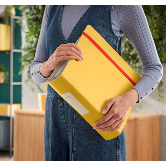 Archivador Leitz Active 180° Cosy Amarillo Cálido A4 Lomo: 82 Mm.