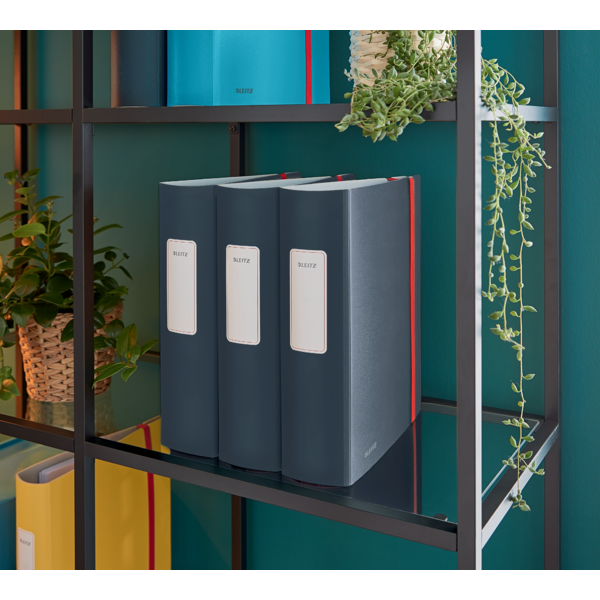 Archivador Leitz Active 180° Cosy Gris Terciopelo A4 Lomo: 82 Mm.