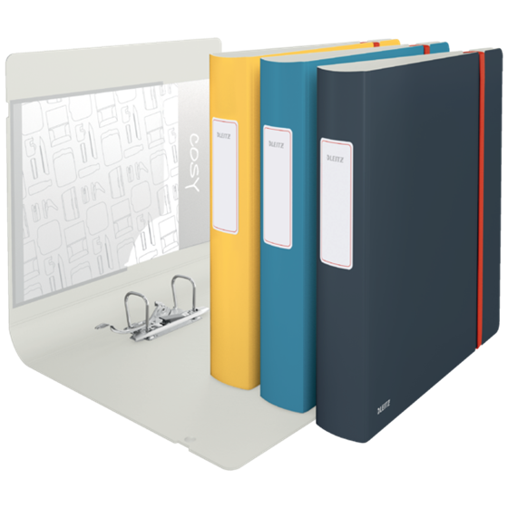 Archivador Leitz Active 180° Cosy Gris Terciopelo A4 Lomo: 65 Mm.