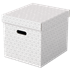 Caja De Almacenamiento Para El Hogar Esselte Cúbica, Paquete De 3 Blanco
