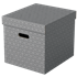 Caja De Almacenamiento Para El Hogar Esselte Cúbica, Paquete De 3 Gris