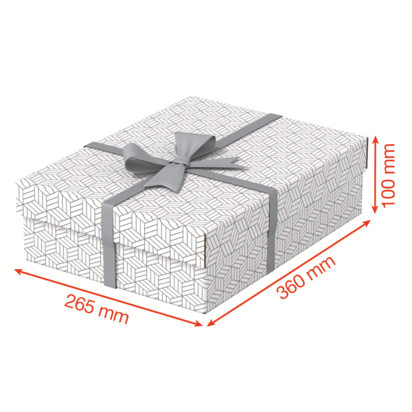 Caja De Almacenamiento Y Regalo Para El Hogar Esselte Mediana, Paquete De 3 Blanco