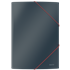 Carpeta 3 Solapas Soft Touch Leitz Cosy De Cartón Gris Terciopelo