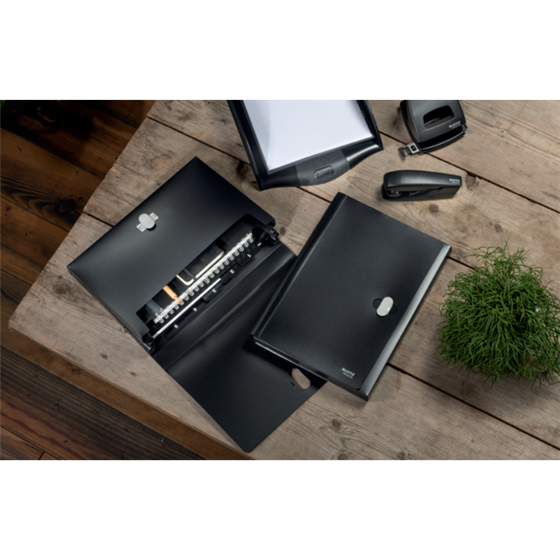 Carpeta Acordeón Leitz Recycle, Co2 Compensado Negro A4