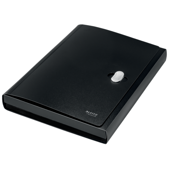 Carpeta Acordeón Leitz Recycle, Co2 Compensado Negro A4