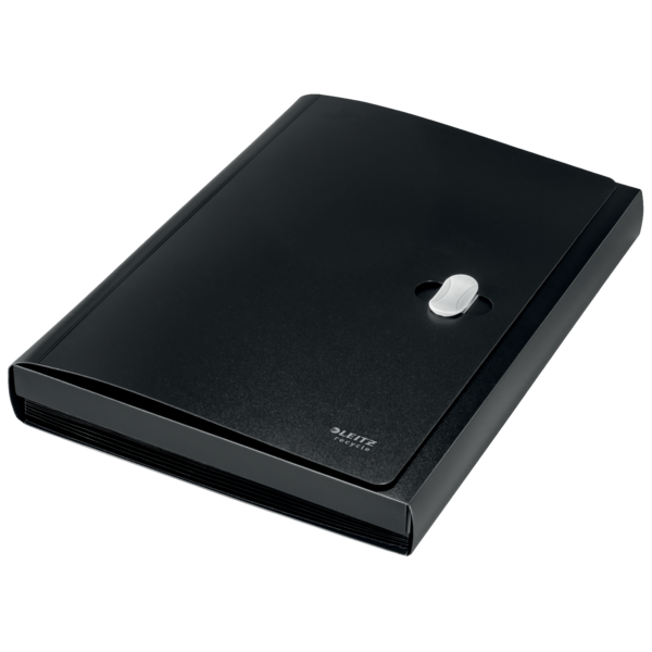 Carpeta Acordeón Leitz Recycle, Co2 Compensado Negro A4
