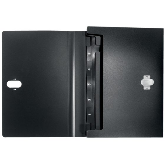 Carpeta Acordeón Leitz Recycle, Co2 Compensado Negro A4