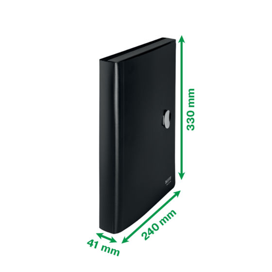 Carpeta Acordeón Leitz Recycle, Co2 Compensado Negro A4
