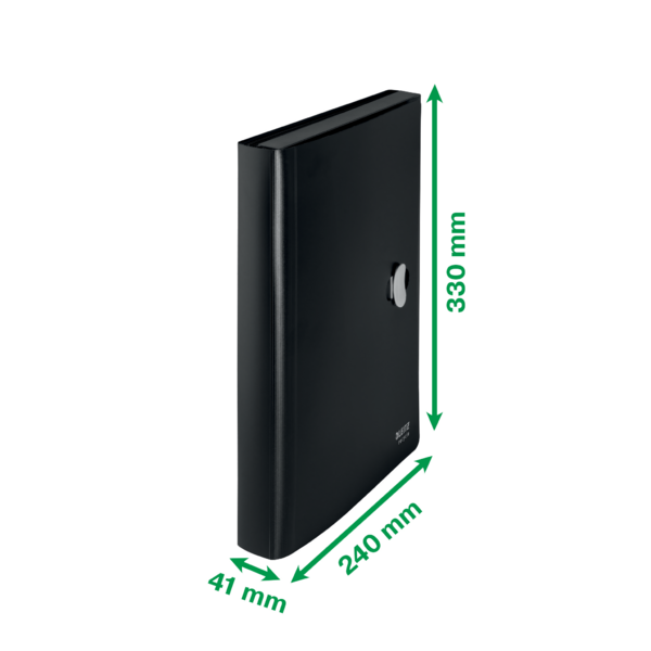 Carpeta Acordeón Leitz Recycle, Co2 Compensado Negro A4