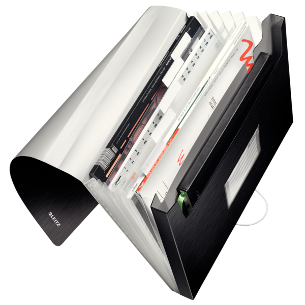 Carpeta Acordeón Style De Leitz Negro Satinado