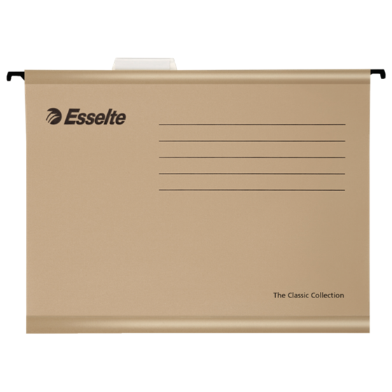 Carpeta Colgante Reforzada Esselte Classic Natural Folio Prolongado