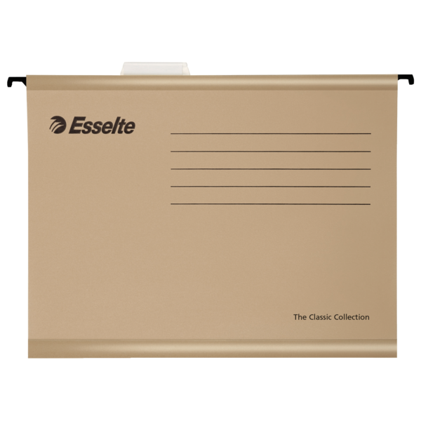 Carpeta Colgante Reforzada Esselte Classic Natural Folio Prolongado