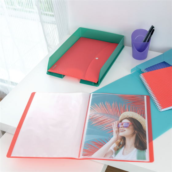 Carpeta Con 60 Fundas Esselte Colour'Breeze Verde A4