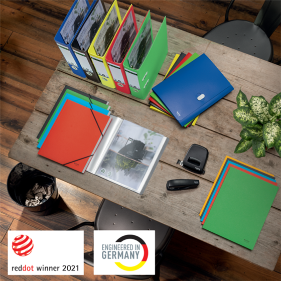 Carpeta De 20 Fundas Leitz Recycle, Co2 Compensado Rojo