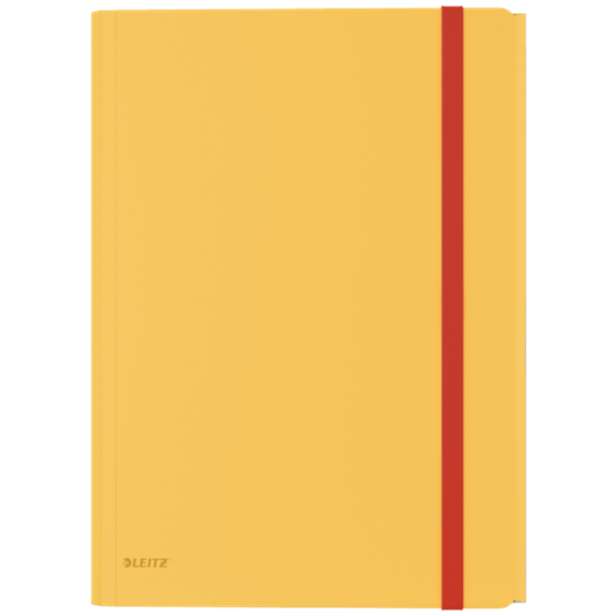 Carpeta De 3 Solapas Con Bolsillo Leitz Cosy Amarillo Cálido