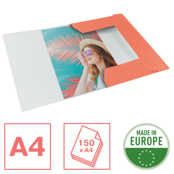 Carpeta De 3 Solapas De Cartón Esselte Colour'Breeze Coral A4