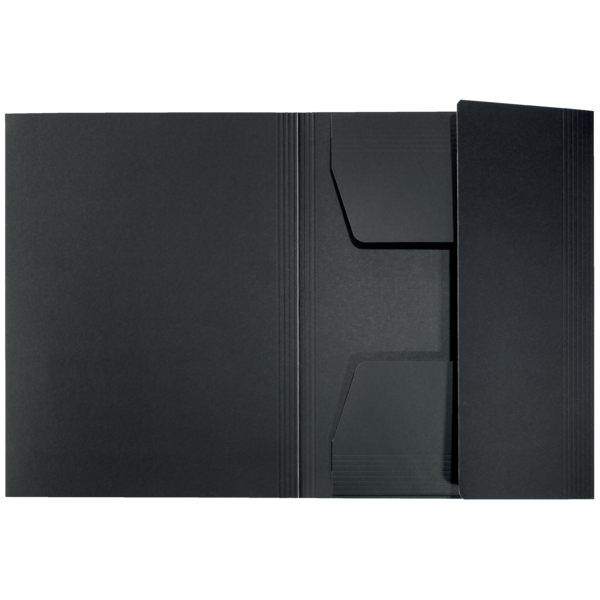Carpeta De 3 Solapas De Cartón Leitz Recycle, Co2 Compensado Negro