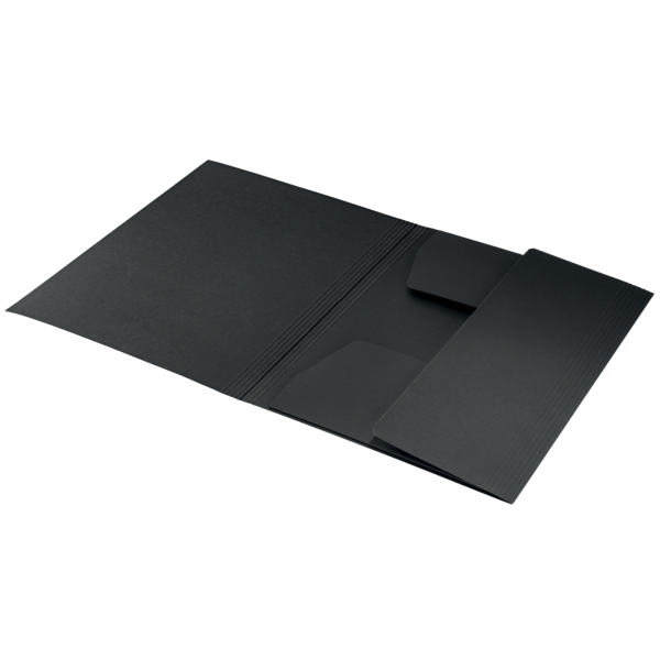Carpeta De 3 Solapas De Cartón Leitz Recycle, Co2 Compensado Negro