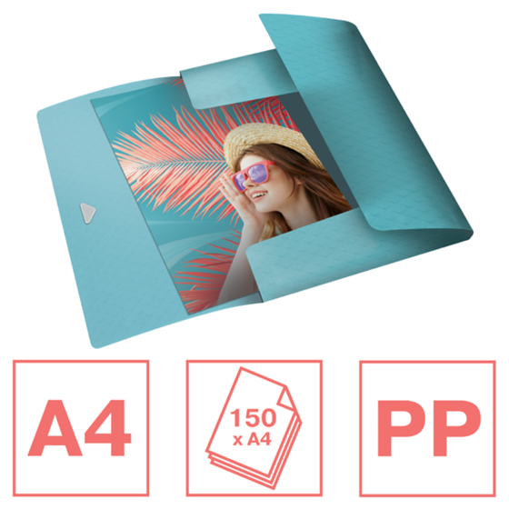 Carpeta De 3 Solapas PP Esselte Colour'Breeze Azul A4