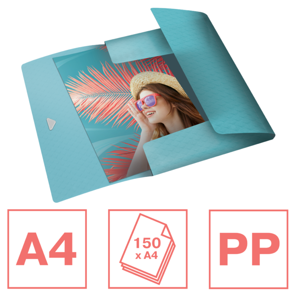 Carpeta De 3 Solapas PP Esselte Colour'Breeze Azul A4