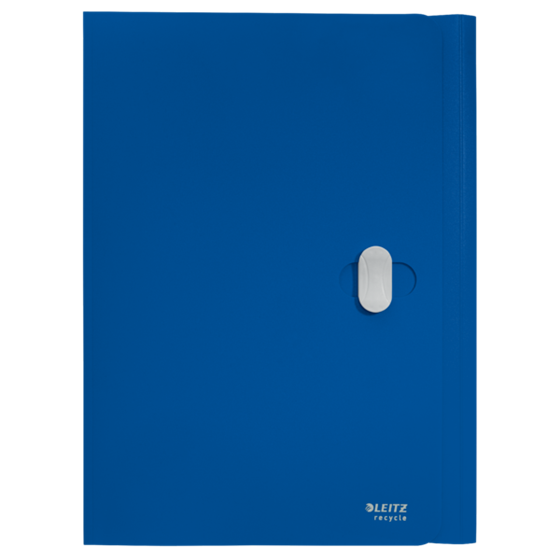 Carpeta De 3 Solapas Leitz Recycle, Co2 Compensado Azul A4