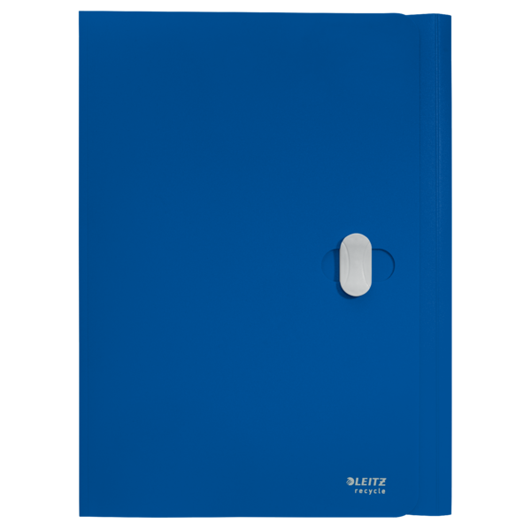 Carpeta De 3 Solapas Leitz Recycle, Co2 Compensado Azul A4